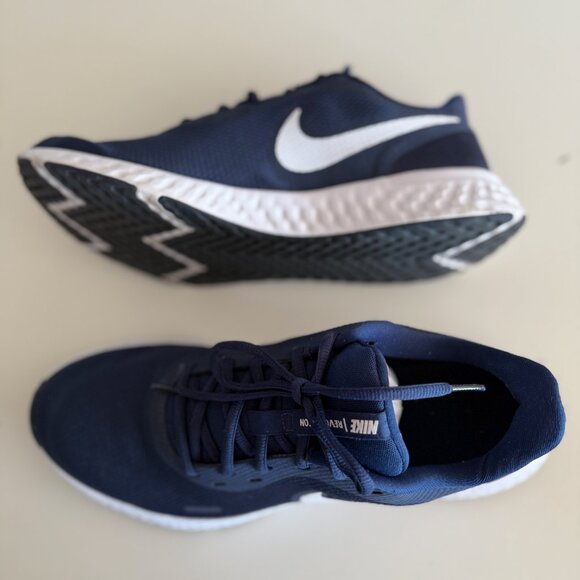 Nike REVOLUTION 5 (BQ3204-400) Navy Men's 12 - Picture 2 of 5
